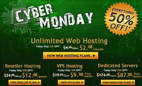 hostgator cyber monday 2012 deals 50 % off