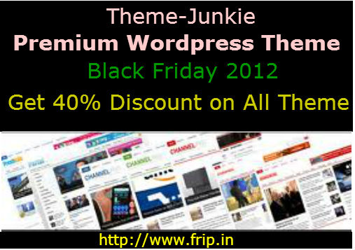 themejunkie black friday and cyber monday deals 2012 40  discount