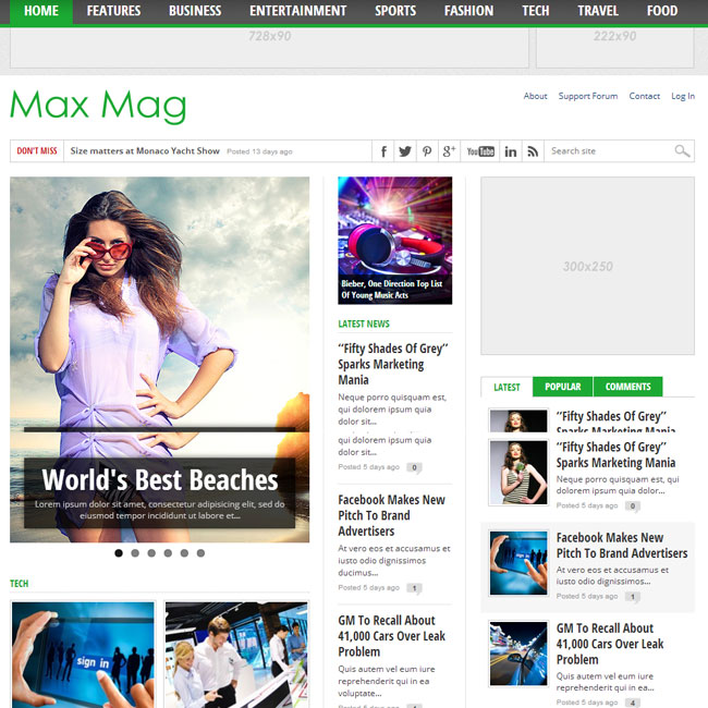 Max Mag Responsive WordPress Magazine Theme