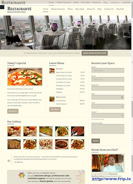 Restaurante-WordPress-Theme