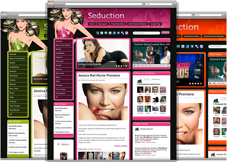 Seduction Magazine WordPress Theme