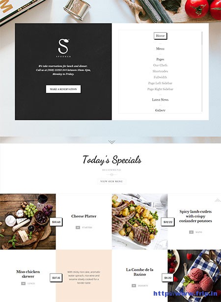 Spooner-Restaurant-WordPress-Theme