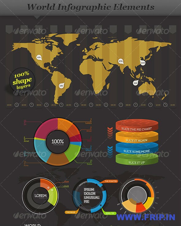World Infographic Elements