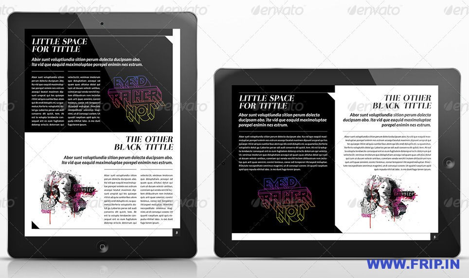 Melville Tablet Magazine Template