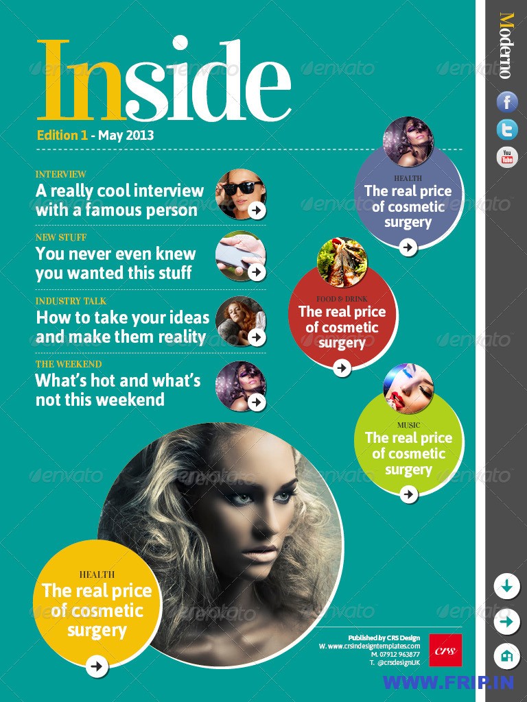 Moderno iPad Magazine template
