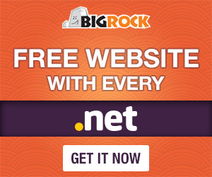 free website with every .net domain bigrock