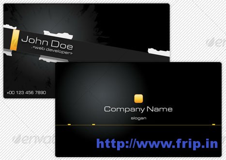Black White Technology Business Card