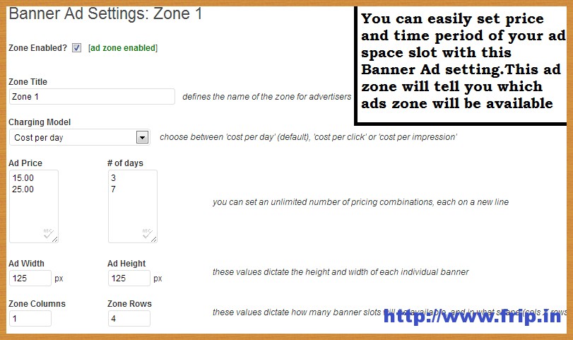 OIOpublisher Ad zones
