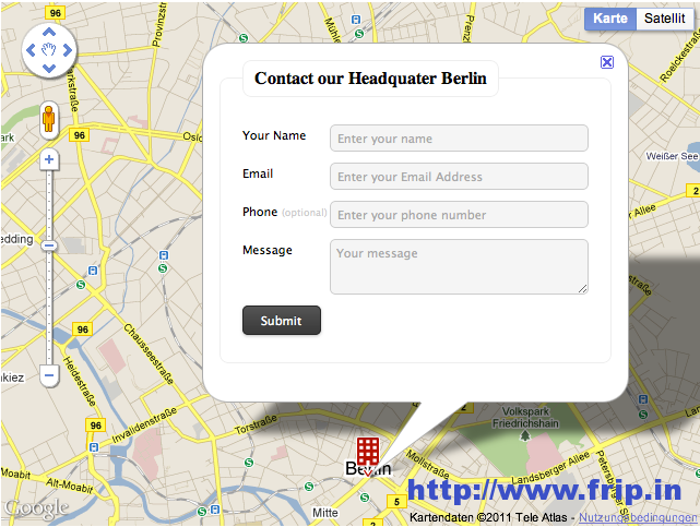 Mapped Contact Form Pro WordPress