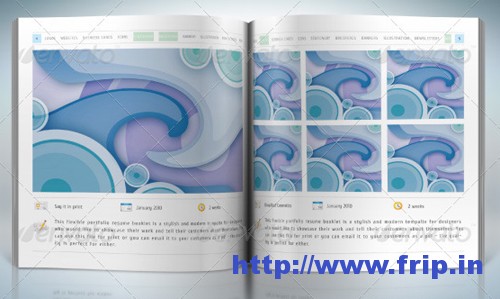 Flexible Portfolio Booklet With Resume