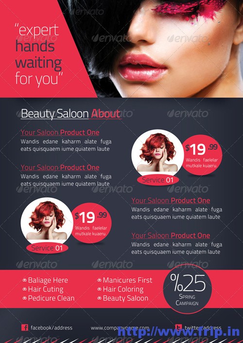 Beauty Salon Brochure Template