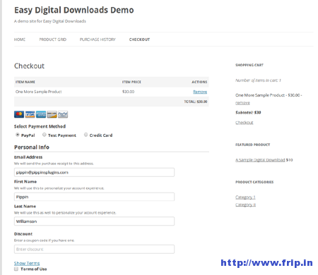 Easy Digital Downloads Plugin