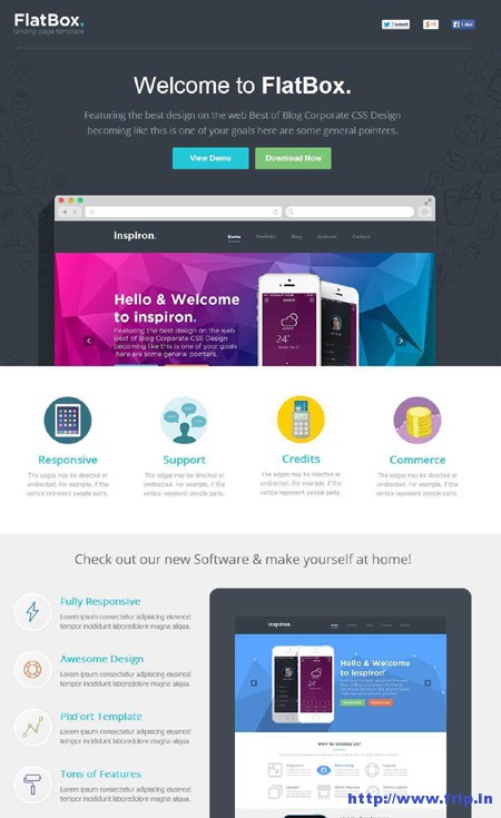 Flabox – Unbounce Startup Template