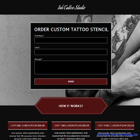 Ink Tatto Studio Landing Page