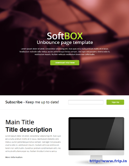 Softbox Unbounce Template