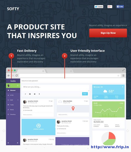 Softy Promo Application Landing Page