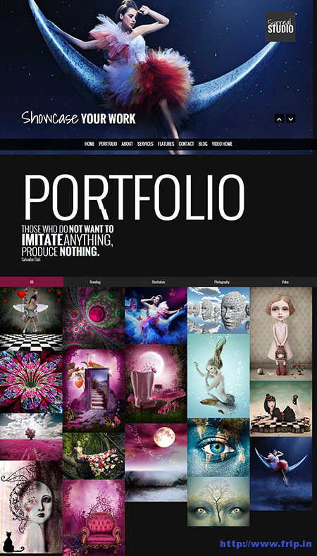 Surreal One Page Parallax Drupal Theme