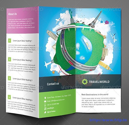 Travel Company Trifold Brochure