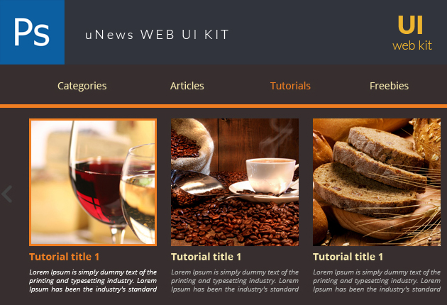 unews web ui kit