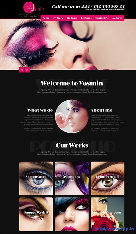Yasmin-WordPress-Makeup-Artist-Theme