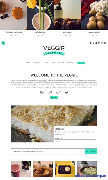 Veggie-Blogging-WordPress-Theme