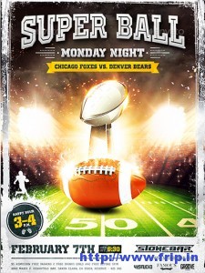 50 Best Super Bowl Flyer Print Templates 2016 - Frip.in