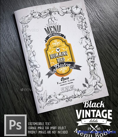 Black-Vintage-Menu-Book