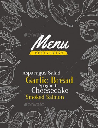 100 Great Restaurant Food Menu Print Templates 2016 | Frip.in