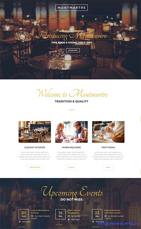 Montmartre-Café-WordPress-Theme