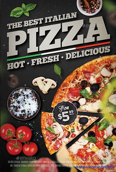 Pizza Party Flyer Template Free