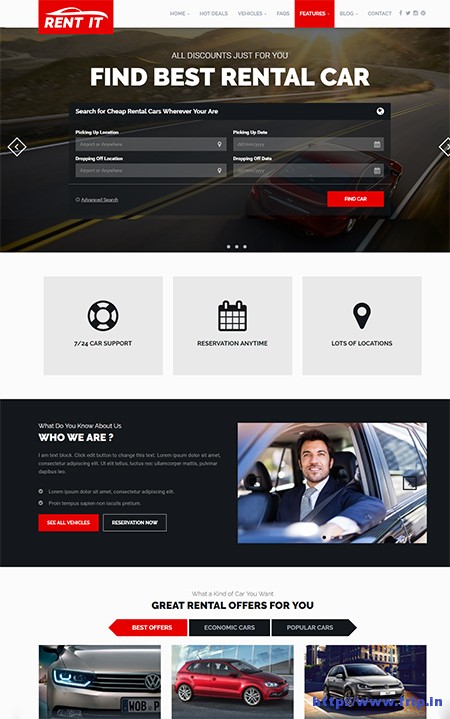 Rentit-Car-Rental-WordPress-Theme