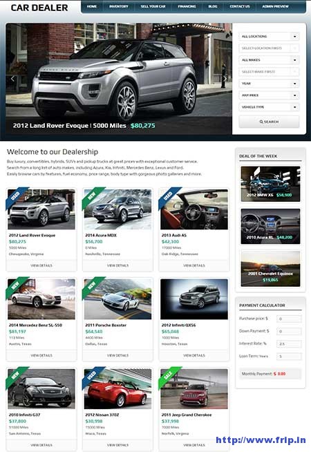  Car Dealer WordPress Themes