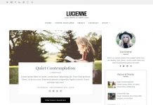 Lucienne Minimal WordPress Theme By Themefurance