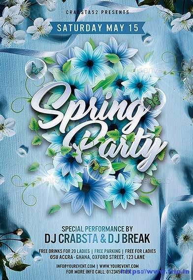 Spring-Party-Flyer-Template