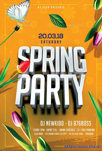 Spring-Party-Flyer