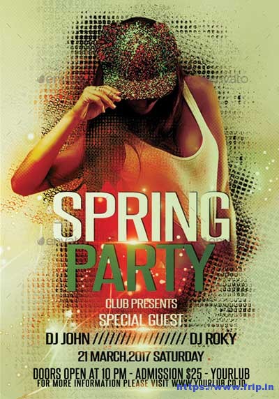 Spring-Party flyer