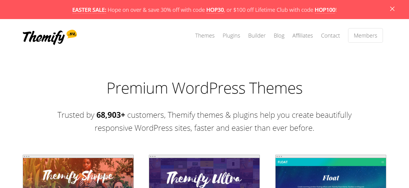 themify themes easter deal