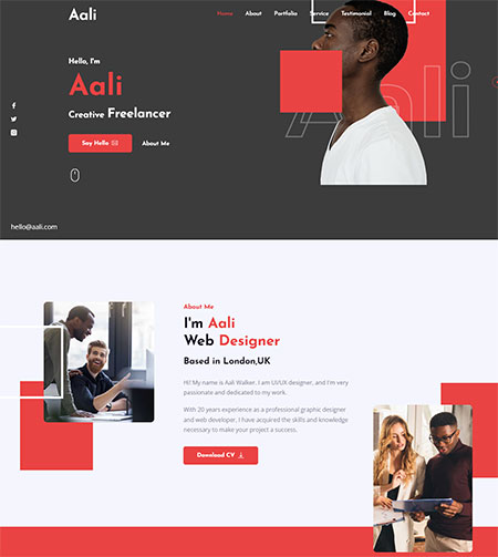 Aali-Website-Template