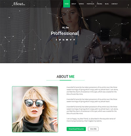 AboutMe-Resume-Template
