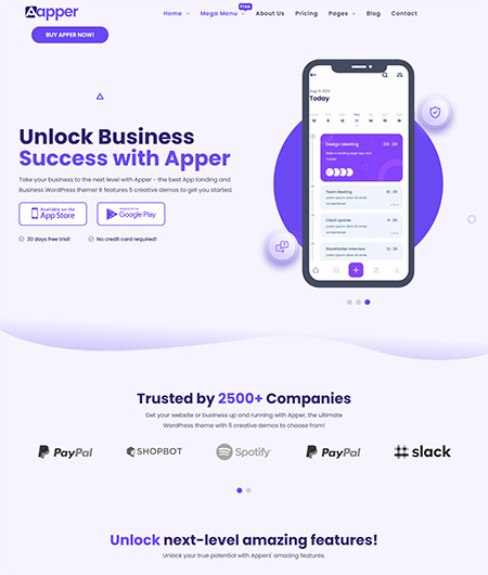 Apper-WordPress-Theme