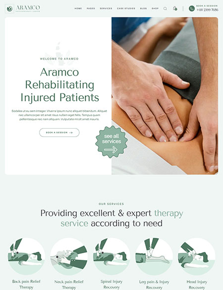 Aramco-Physiotherapy-WordPress-Theme