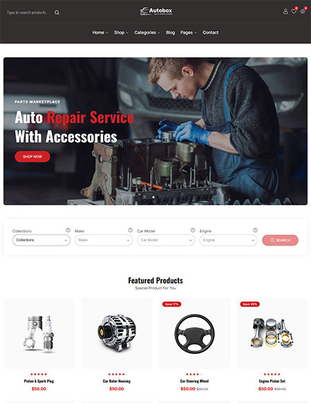 Autobox-Auto-Parts-Theme