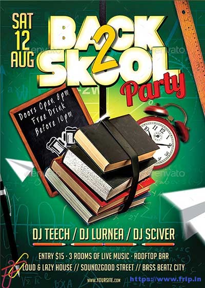 Back-To-School-Party-Flyer