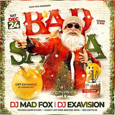 Bad-Santa-Christmas-Party-Flyer-11