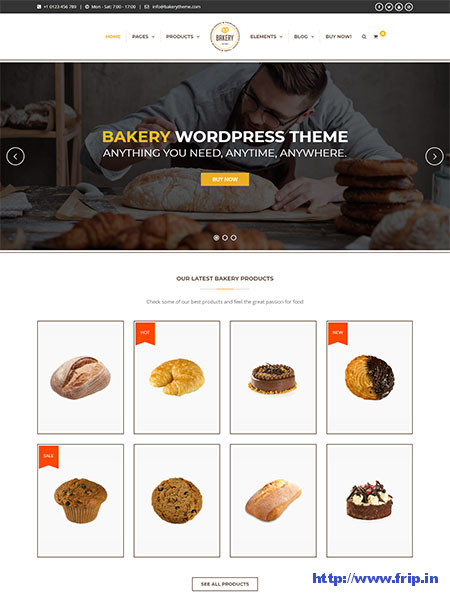 Bakery-WordPress-Cake-Theme