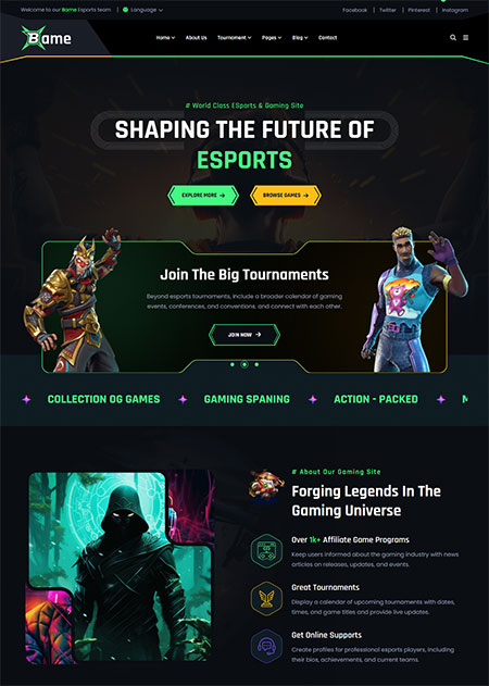 Bame-AI-Gaming-Theme