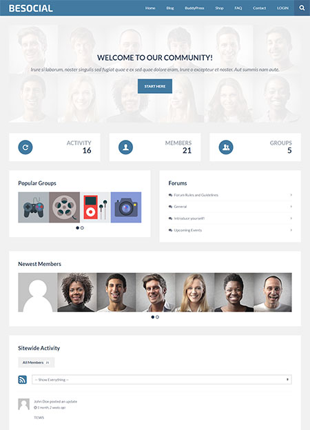 Besocial-Social-Network-Theme