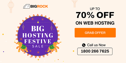 BigRock Big Hosting Festive Sale