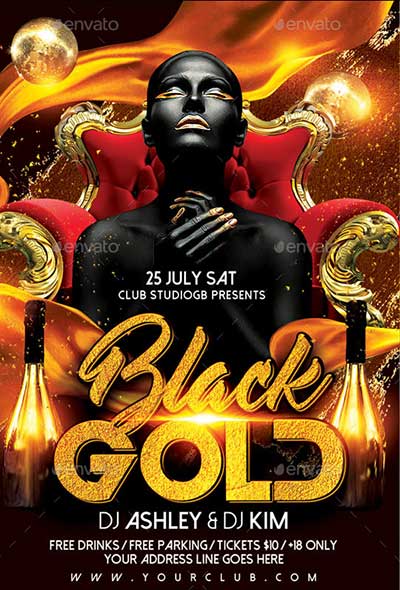 Black-&-Gold-Party-Flyer