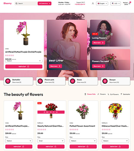 Bloomy-Flower-eCommerce-Template